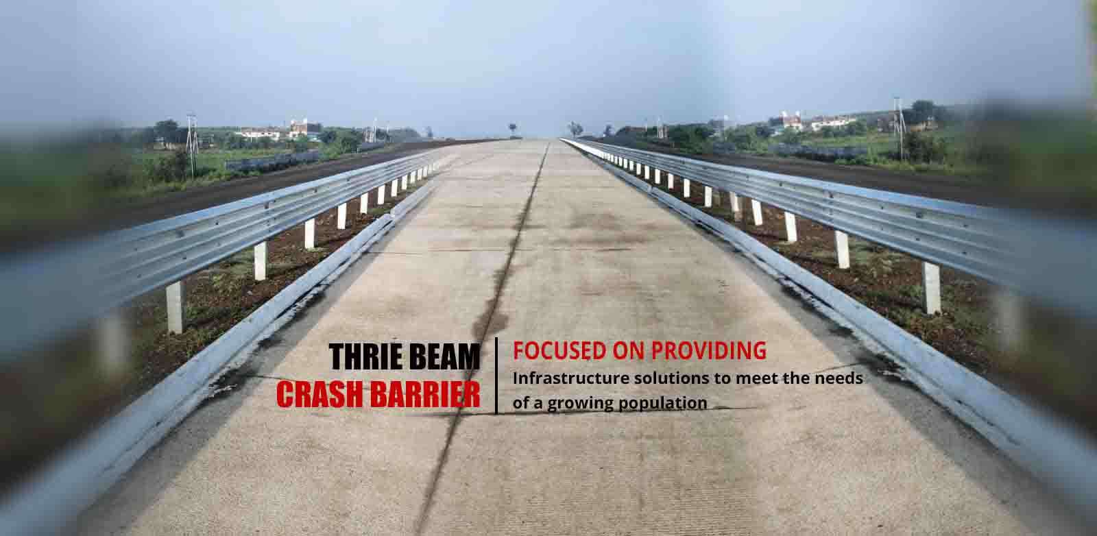 Thrie Beam Crash Barrier/ Roller Crash Barrier Manufacturers in Pune